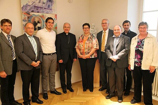 Die Vorstandschaft des Diözesankomitees bei Bischof Rudolf Voderholzer
